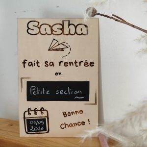 pancarte rentrée scolaire